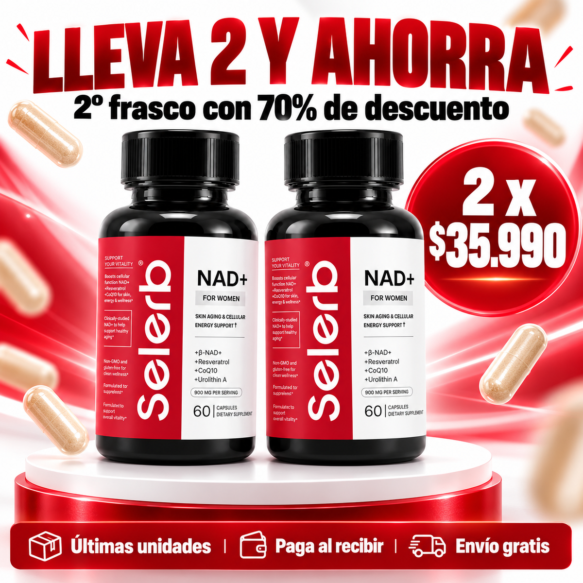 Oferta Selerb NAD+ - paga al recibir, envío gratis