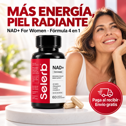Selerb NAD+ For Women 60 cápsulas - energía y bienestar