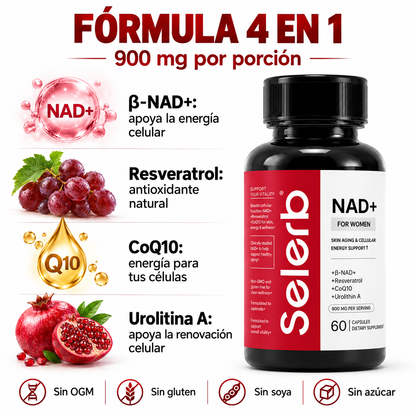 Ingredientes de Selerb NAD+ For Women