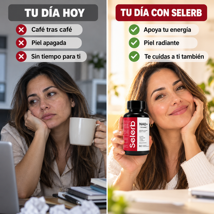 Comparación Selerb NAD+ vs suplementos comunes
